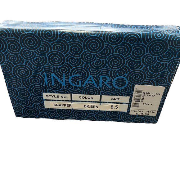 Ingaro Snapper Women's Dark Brown Leather Loafers Size 8.5 Comfortable Everyday - Picture 3 of 4